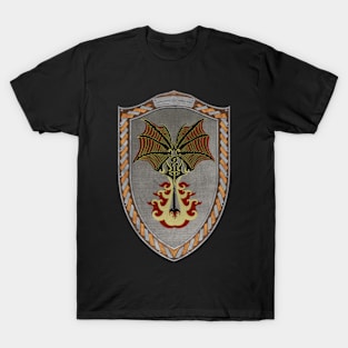 Crimson Defiance (Shield Copper and Silver Celtic Rope) T-Shirt